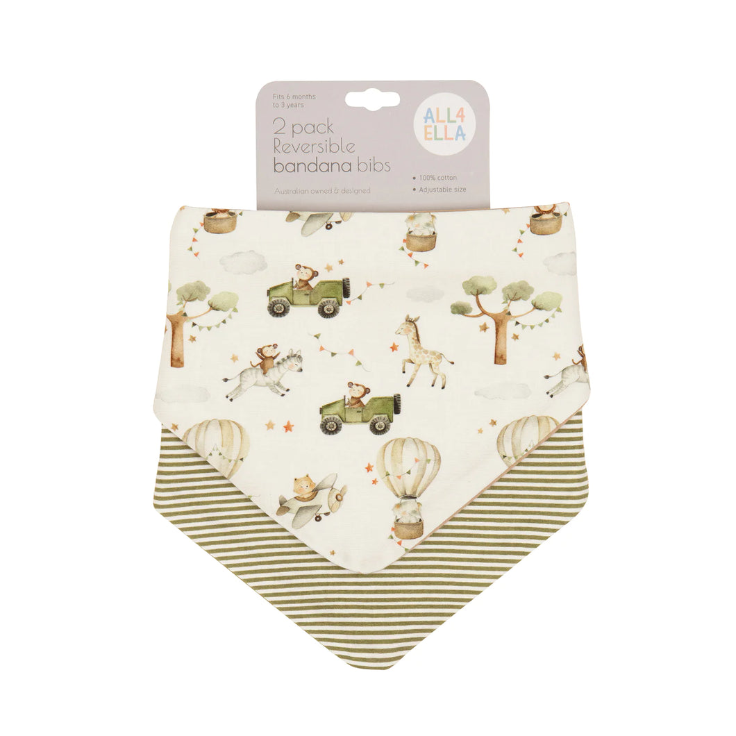 Bandana Bib - Monkey Carnival - ALL4ELLA