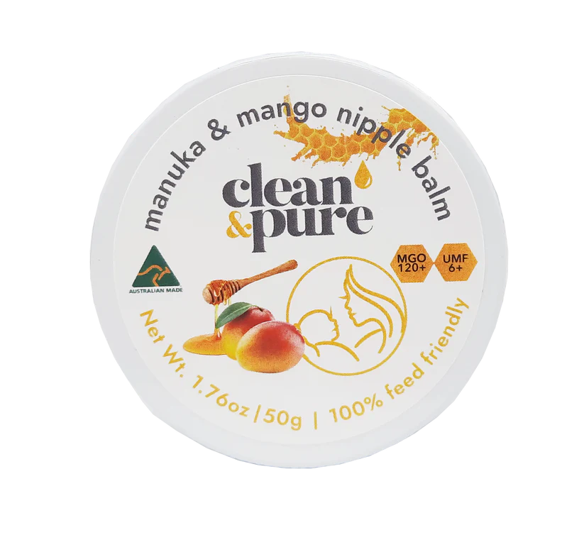 CLEAN & PURE  MANUKA & MANGO NIPPLE BALM