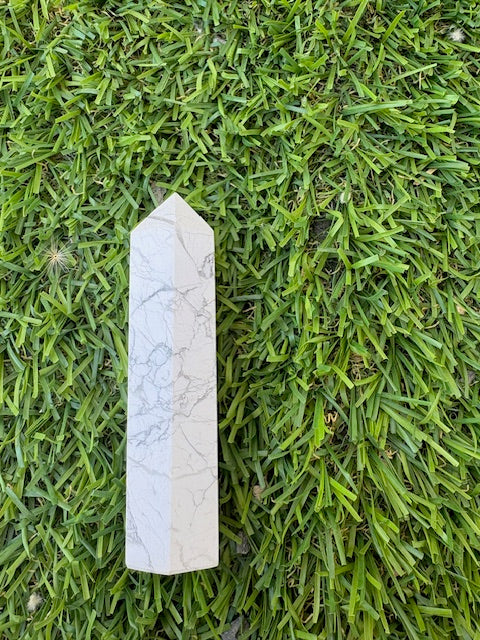 Howlite Crystal Tower