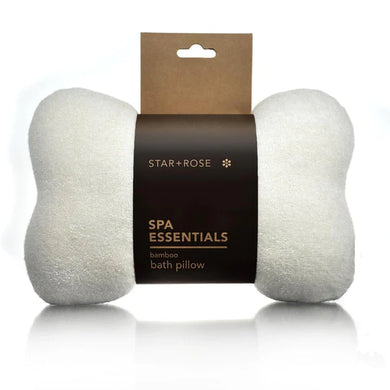 SPA ESSENTIALS BAMBOO BATH PILLOW WHITE