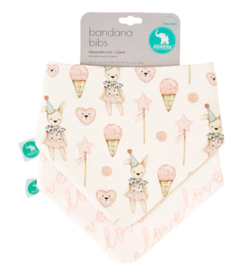 Bandana Bib - Ice Cream & Teddy - ALL4ELLA