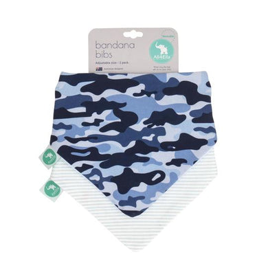 Bandana Bib - Blue Camo - All4ella