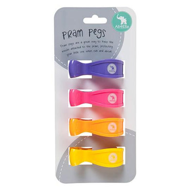 4 Pack Pram Pegs - Rainbow - All4ella