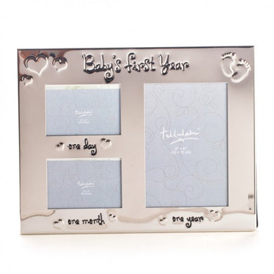 Baby's First Year Silver Photo Frame