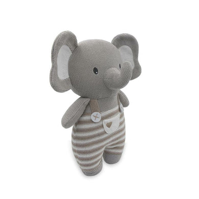 Teddy - Huggable Knit Toy Boy Elephant