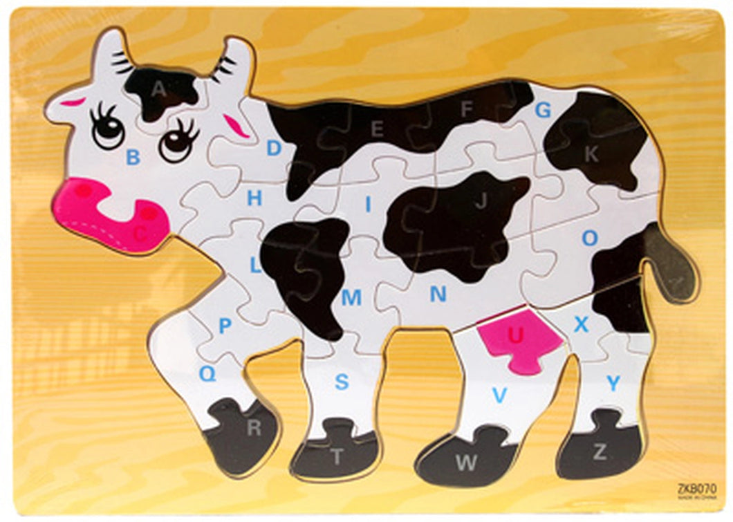 Wooden Puzzle - Cow