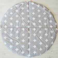 Play Mat Cross Grey- Bambella