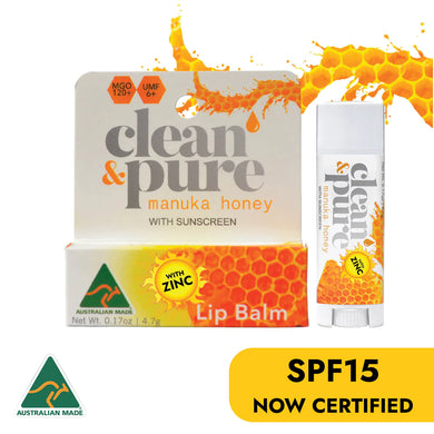 Clean & Pure Manuka Honey with Zinc Lip Balm